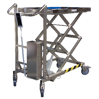 Elektrischer Scherenhubtisch aus Edelstahl 100 kg-Beschreibung lesen