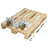 Palettenroller verzinkt 2000 kg für Euro-Paletten 1200x800 mm