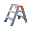Stehleiter mit Vollwandprofilverstärkung 2x3 Stufen