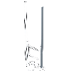 Ausstiegsholm gerade aus Stahl 60x25mm