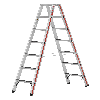 Stehleiter 2x7 Stufen mit R13-Beschichtung