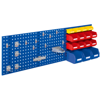 Set de panneaux perforés avec accessoires 1500x450 mm-Beschreibung lesen