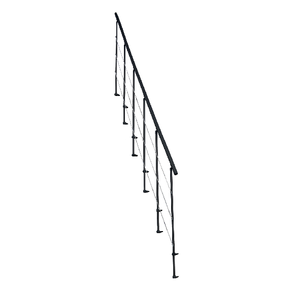 Zusätzliche Geländer für Mittelholmtreppe-Beschreibung lesen