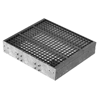 Plattform für Außentreppe 120x88 cm mit verzinktem Gitterrost-Beschreibung lesen