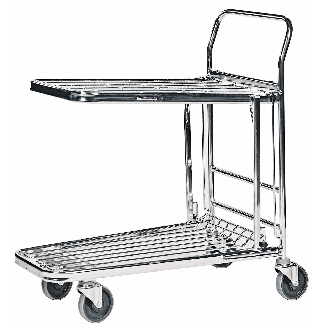 Wagen mit 2 Ladeflächen 750x350 / 750x430mm-Beschreibung lesen
