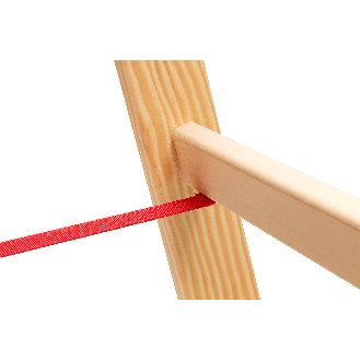Stehleiter aus Holz mit Eimerhaken 2x7 Sprossen-Beschreibung lesen