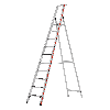 Stufenstehleiter mit Plattform 10 Stufen