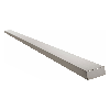 Wandmontiertes Geländer 1,5 m aus dunkelgrauem Aluminium