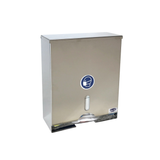 Distributeur inox pour masques forme coque pliables-Lire la description