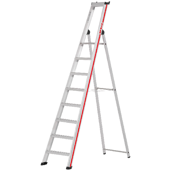 Stufenstehleiter mit Plattform 8 Stufen-Beschreibung lesen
