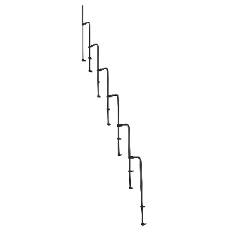 Zusätzliche Geländer für Mittelholmtreppe-Beschreibung lesen