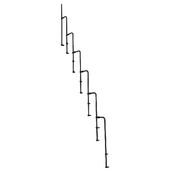 Zusätzliche Geländer für Mittelholmtreppe-Beschreibung lesen