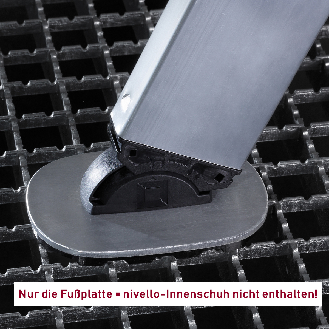 Fußplatte für Gitterroste, 2 Stück-Beschreibung lesen
