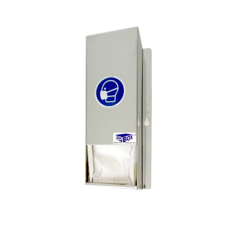 Distributeur inox de masques 1 pli-Lire la description