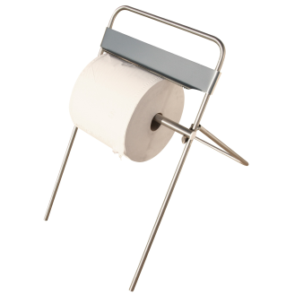 Distributeur inox sur pied pour bobine de papier-Lire la description