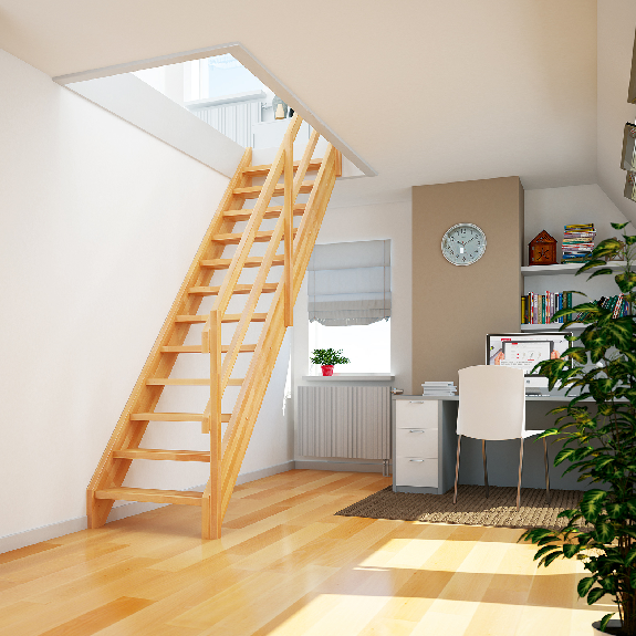 Raumspartreppe 1/4-gewendelt 243-299cm-Beschreibung lesen