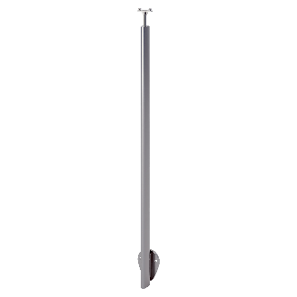 Wandmontage-Geländer 1,5 m aus dunkelgrauem Aluminium-Beschreibung lesen
