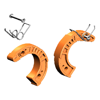 Befestigungsfinger 48 mm, orange-Beschreibung lesen