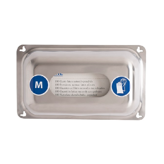Distributeur inox de gants jetables-Lire la description