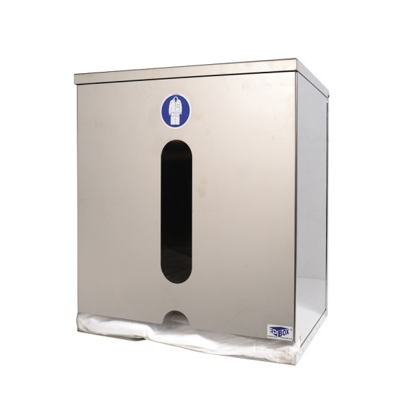 Distributeur inox pour blouses et combinaisons - M-Lire la description