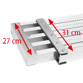 Plancher télescopique en aluminium 2,08 à 3,5 m-Beschreibung lesen