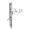 Wandhalterung aus Edelstahl mit 150 mm Wandabstand