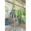 Stufenstehleiter mit Alu-Druckguss Gelenk 2x12 Stufen