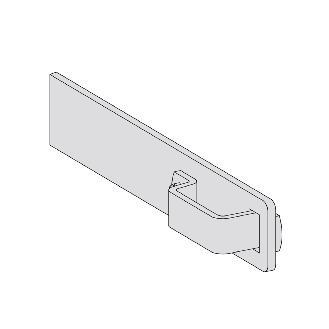 Gerader Wandhaken aus Aluminium-Beschreibung lesen