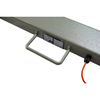 Bodenwaage in U-Form mit Display-Beschreibung lesen