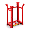 Palettenregal 1340x940x1930 mm feuerrot