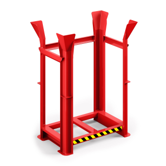 Palettenregal 1340x940x1930 mm feuerrot-Beschreibung lesen