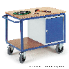Werkstattwagen mit Stahlschrank, 600 kg Tragkraft
