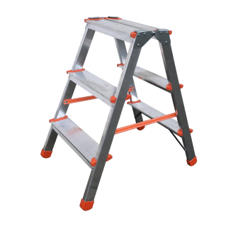 Stehleiter 2x7 Stufen-Beschreibung lesen
