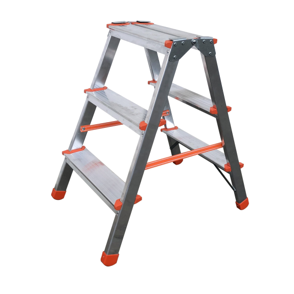 Stehleiter 2x7 Stufen-Beschreibung lesen