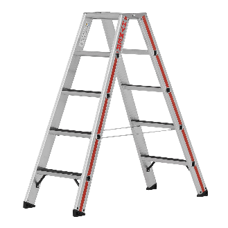 Stehleiter 2x5 Stufen mit R13-Beschichtung-Beschreibung lesen