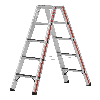 Stehleiter 2x5 Stufen mit R13-Beschichtung