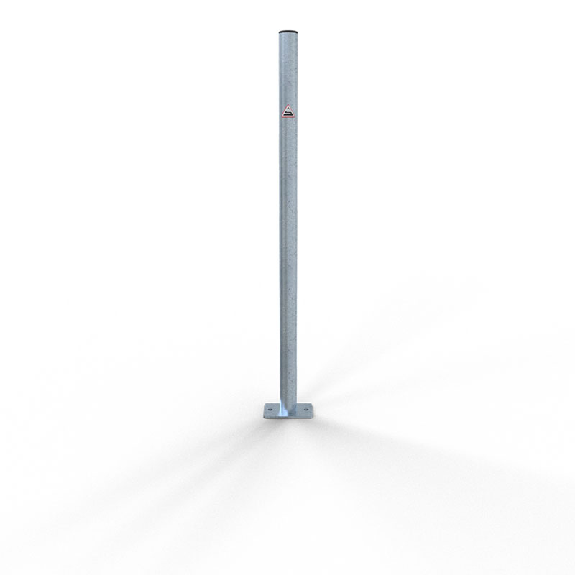 Absperrpfosten aus verzinktem Stahl Ø42x2,5mm-Beschreibung lesen