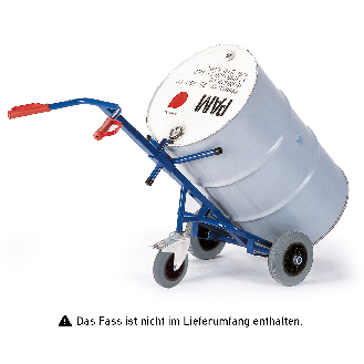 Fasskarre mit Stützrolle und Luftbereifung-Beschreibung lesen