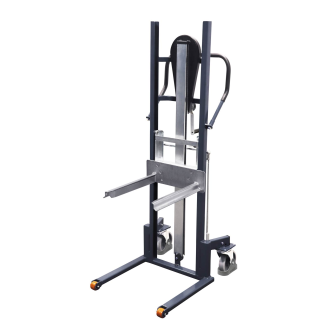 Materialheber mit Gabelzinken, Tragkraft 250 kg, thermoplastische Bereifung-Beschreibung lesen