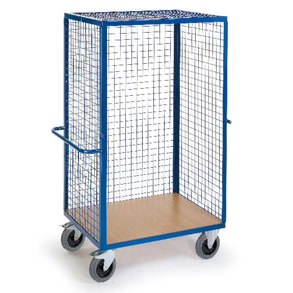 Regalwagen mit Schiebegriff und Grundboden 980x700mm-Beschreibung lesen