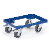 Fahrrahmen aus Winkelstahl 610x410mm mit TPE-Bereifung und Feststellern