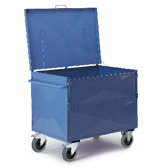 Blechkastenwagen halb geklappt mit Deckel 990x680mm-Beschreibung lesen