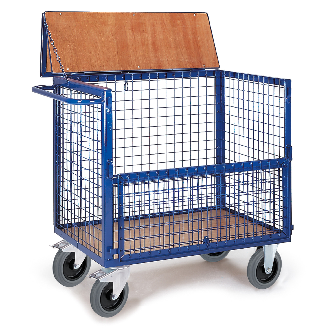 Gitterwagen halb geklappt mit Deckel 1175x775mm-Beschreibung lesen