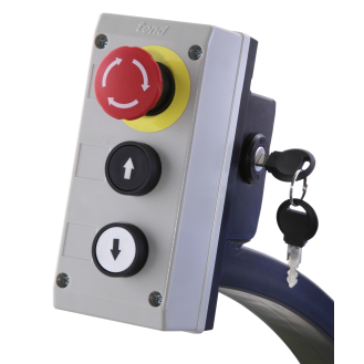 Hubtisch mit Auffahrrampe 380V, Hubhöhe 840 mm, Tragkraft 1 000 kg-Beschreibung lesen