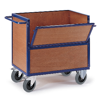Holzkastenwagen halb geklappt mit Deckel 965x665mm-Beschreibung lesen