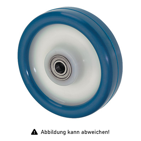 Chariot à roulettes en polyuréthane Ø250x60mm 500kg-Beschreibung lesen