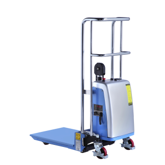 Elektrischer Plattformhochhubwagen, Tragkraft 400 kg, Hubhöhe 1200 mm-Beschreibung lesen