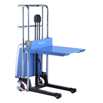 Elektrischer Plattformhochhubwagen, Tragkraft 400 kg, Hubhöhe 1200 mm-Beschreibung lesen
