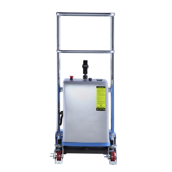 Elektrischer Plattformhochhubwagen, Tragkraft 400 kg, Hubhöhe 1200 mm-Beschreibung lesen