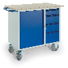 Montagewagen mit 4 Schubladen und Stahlschrank
